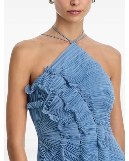 AMUR Blue Robe Lorelei À Design Asymétrique