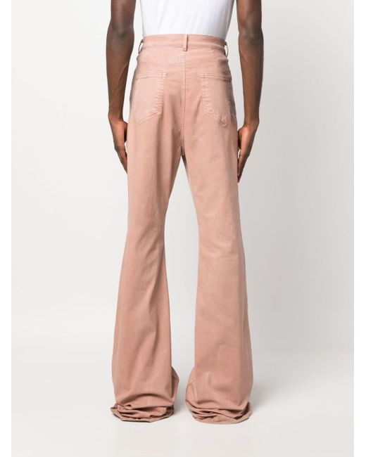 Rick Owens Pink Bolan High-rise Bootcut Jeans for men