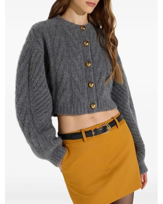 Elisabetta Franchi Gray Cardigan