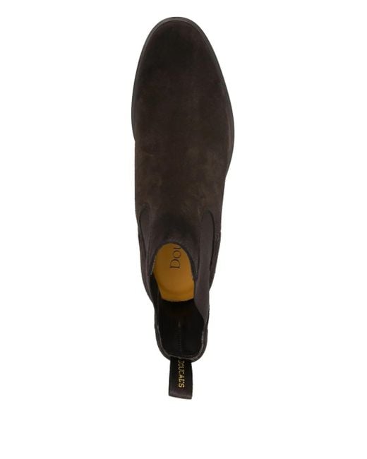 Doucal's Wildlederstiefel mit elastischen Einsätzen in Black für Herren