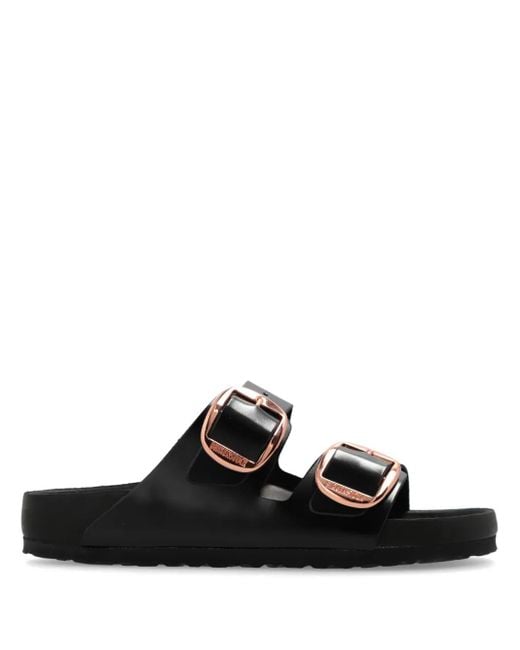 Birkenstock Black Arizona Big Buckle Exquisite Shine Calzata S