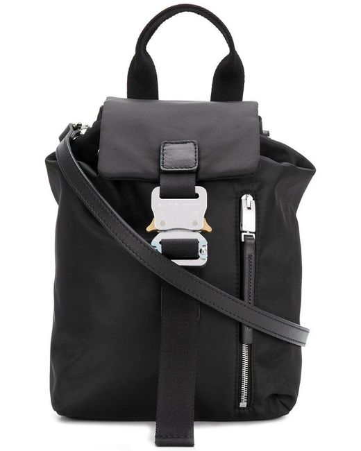 1017 ALYX 9SM Black Buckle Fastened Mini Backpack