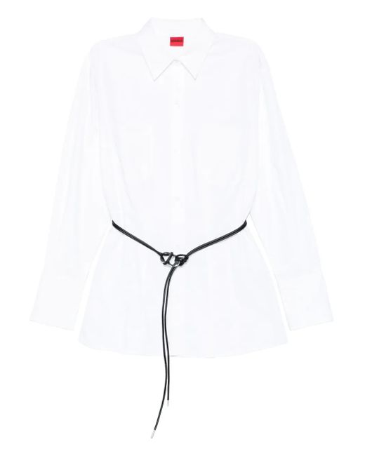 Camicia Con Cintura di HUGO in White