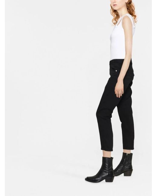 DSquared² Black Mid-Rise Cropped Jeans