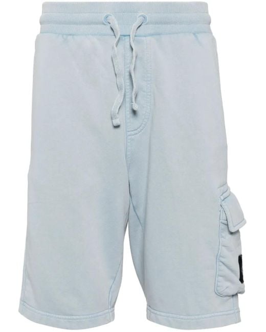 Short À Patch Logo Calvin Klein pour homme en coloris Blue