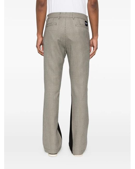 GALLERY DEPT. Gray Check Panel Trousers for men
