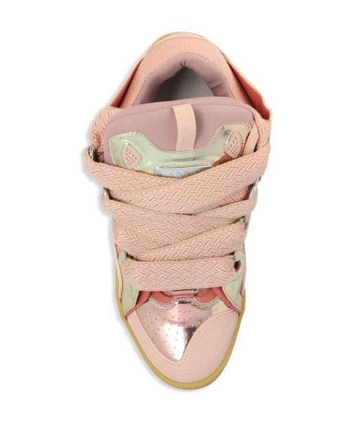 Lanvin Chunky Lace-up Sneakers in het Pink voor heren