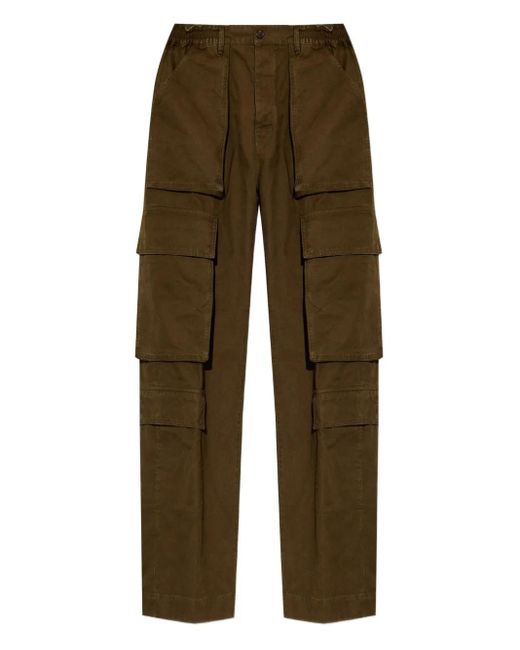 DSquared² Green Multi-Pocket Cargo Trousers for men