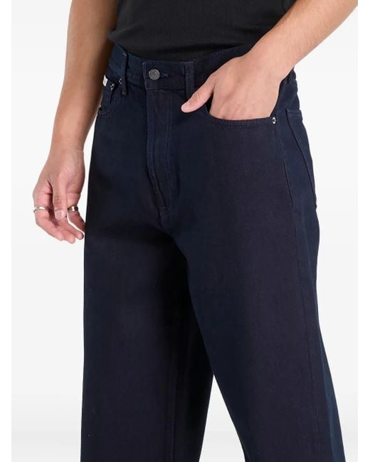 Calvin Klein Merlot Baggy Jeans in het Blue voor heren