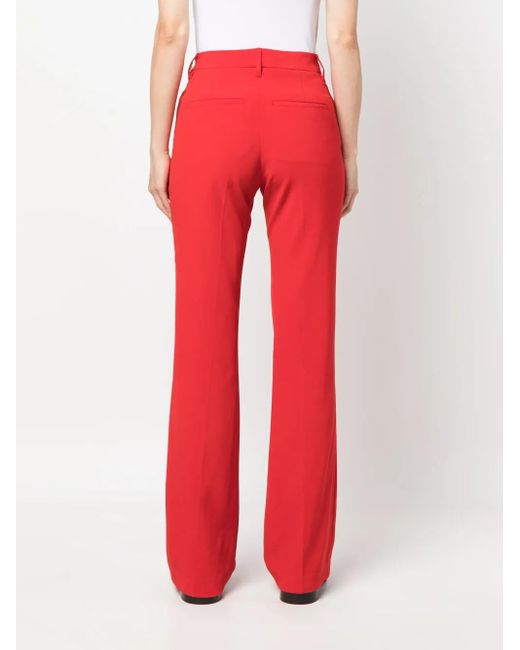 Zadig & Voltaire Red Pistol Straight-Leg Trousers