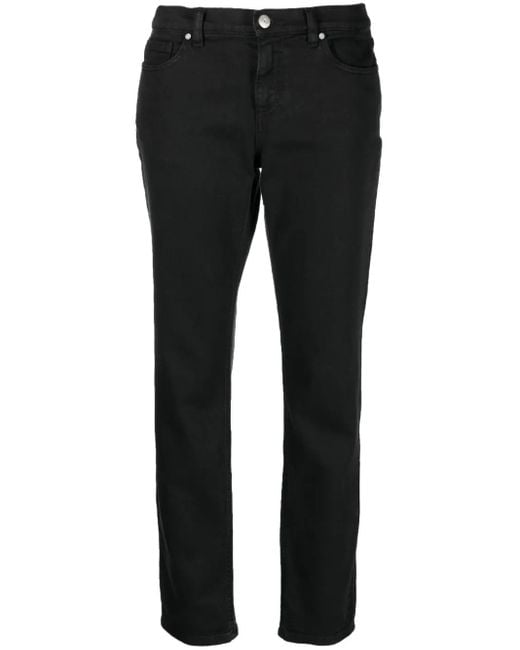 P.A.R.O.S.H. Black Skinny Jeans With Classic Five-Pocket Design