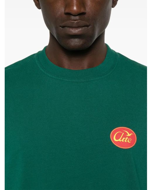 Arte' Green Small Bird T-Shirt for men