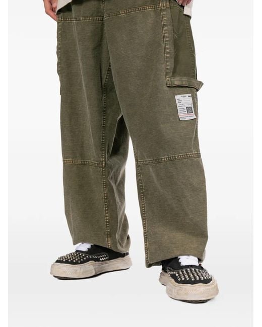 Maison Mihara Yasuhiro Green Cotton Cargo Pants for men