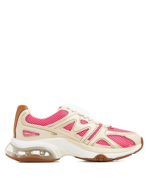 Michael Kors Pink Contrast-Panelled Sneakers