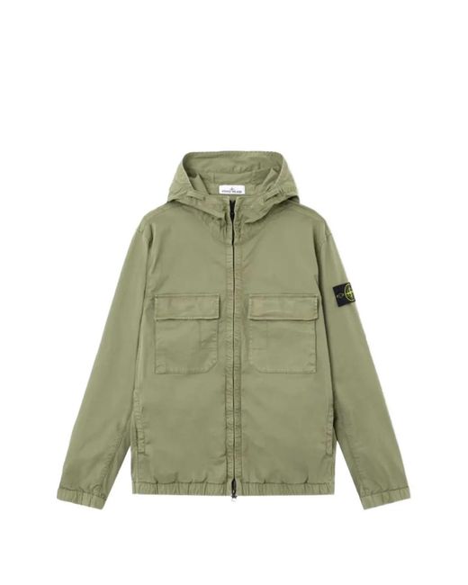 Stone Island Green 4100077 Stretch Organic Cotton Twill for men