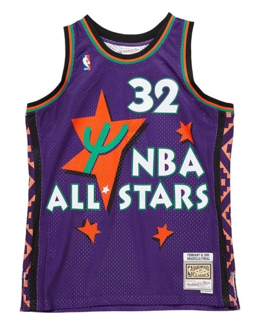 Mitchell & Ness Blue X Nba All Star 1995 Shaquille O'Neal Swingman Tank Top for men