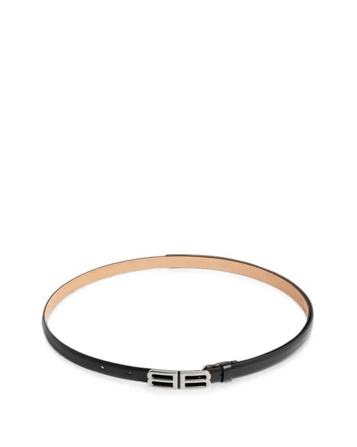 Balenciaga Black Bolero Bb Leather Belt