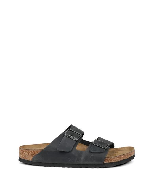 Birkenstock White Arizona Buckle-Fastening Sandals