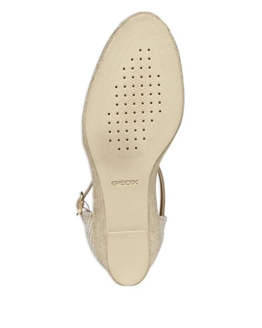 Geox Natural 65Mm Woven Ankle-Strap Espadrilles
