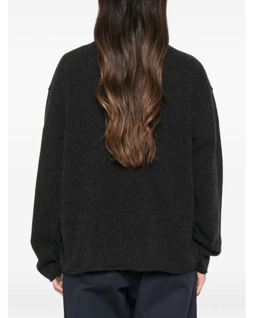 Sofie D'Hoore Black Crew-Neck Long-Sleeve Sweater