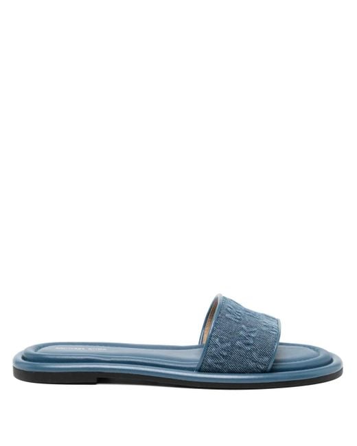 MICHAEL Michael Kors Blue Dana Denim Sandals