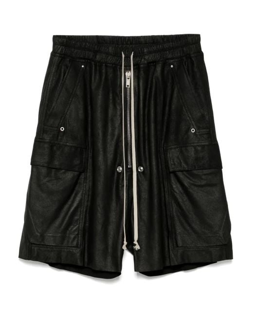 Bermudas Cargobela Rick Owens de hombre de color Black