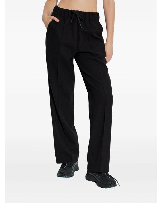 Moncler Black Drawstring Logo Track Pants