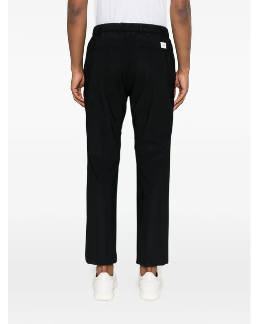 Pmds Black Giorgio Belted Trousers for men