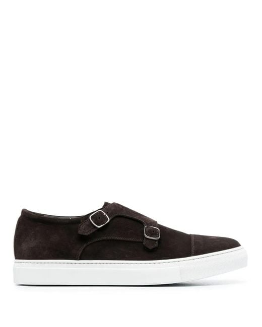 Scarosso Black Fabio Buckled Sneakers for men