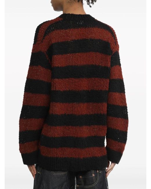 Junya Watanabe Knitted Striped Jumper in Red for Men | Lyst