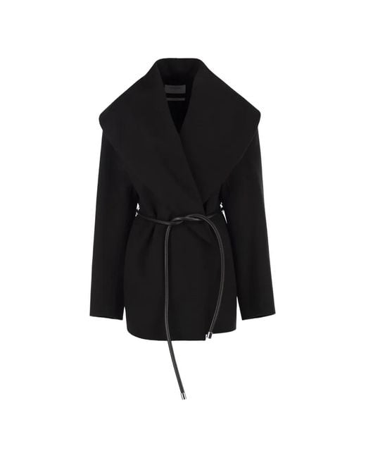Chaqueta Con Cinturón Sportmax de color Black