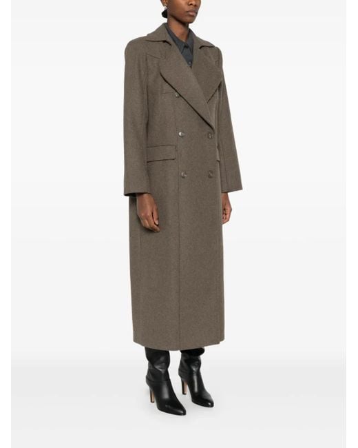 Gestuz Brown Double-Breasted Coats