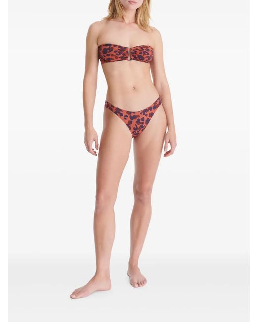 Eres Red Perle Bikini Top