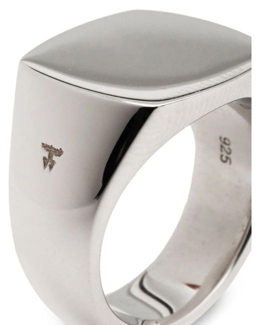 Tom Wood Kim Ring in White für Herren