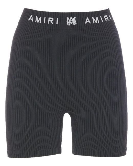 Amiri Ma Geribbelde Shorts in het Blue