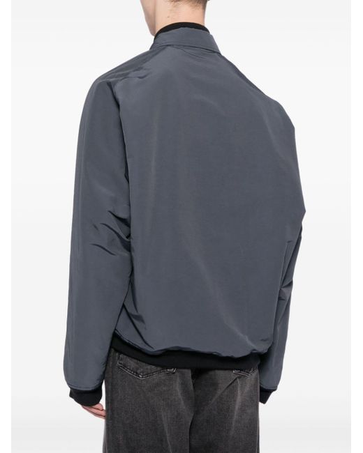 Maison Mihara Yasuhiro Gray Logo-patch Cotton-blend Bomber Jacket for men