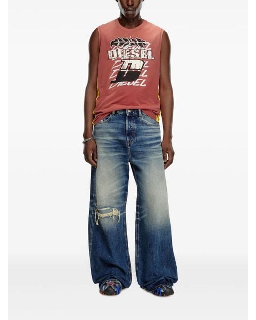 DIESEL d-rise デニム 09j95 DIESEL D-Rise 09J95 Straight Jeans in Blue for Men | Lyst