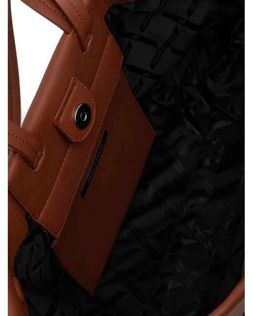 ARMANI EXCHANGE Brown Logo-Detail Shoulder Bag