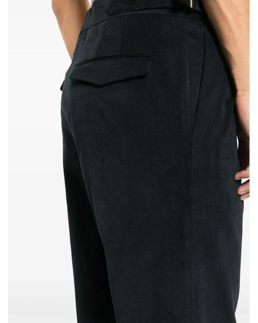 Briglia 1949 Black Quartieris Stretch-Cotton Trousers for men