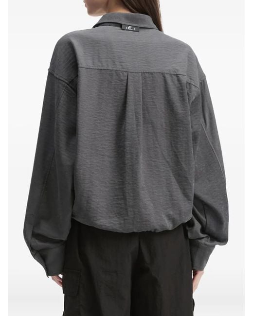 Izzue Gray Hemd mit Kordelzug