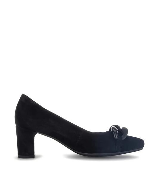 Gabor Blue Wildlederpumps Mit Blockabsatz
