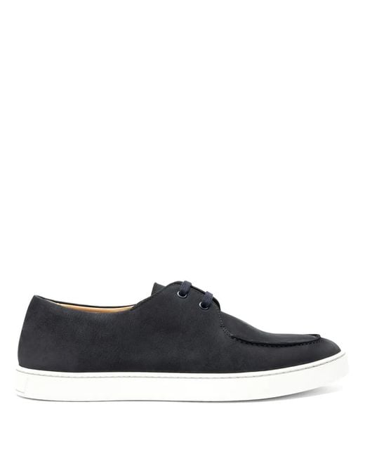 Scarosso Blue Chad Leather Sneakers for men