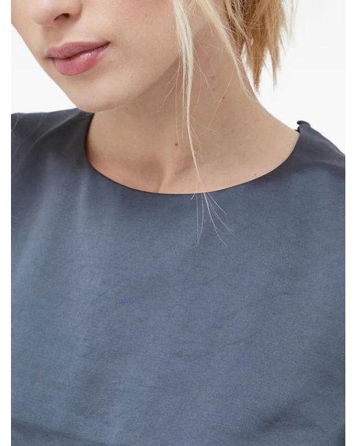 Samsøe & Samsøe Blue Ellie Racer-Back Top