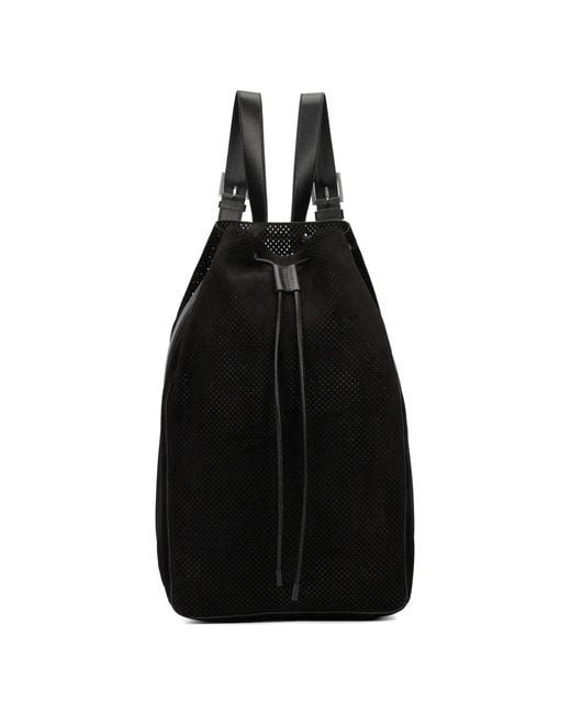 Tom Ford Black Perforated Backpack for men