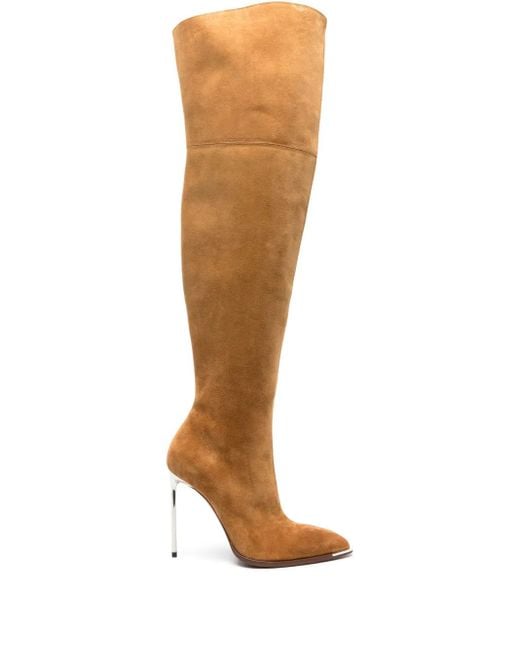 Bally Brown Hedy 105Mm Suede Boots