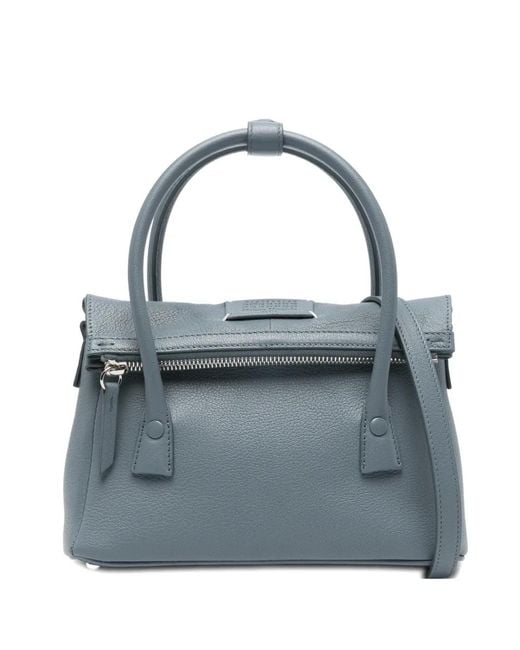 Maison Margiela Blue Mini 5Ac Tote Bag