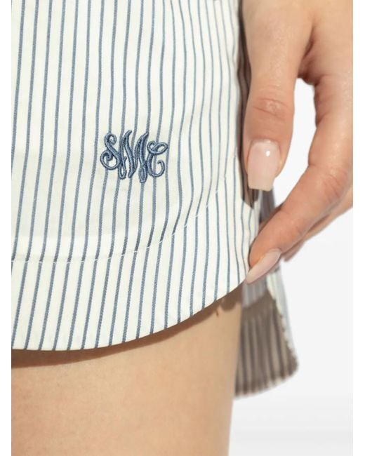 Stella McCartney White Silk Shorts