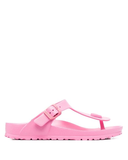 Birkenstock Gizeh Rubber Thong Sandals in Pink Lyst