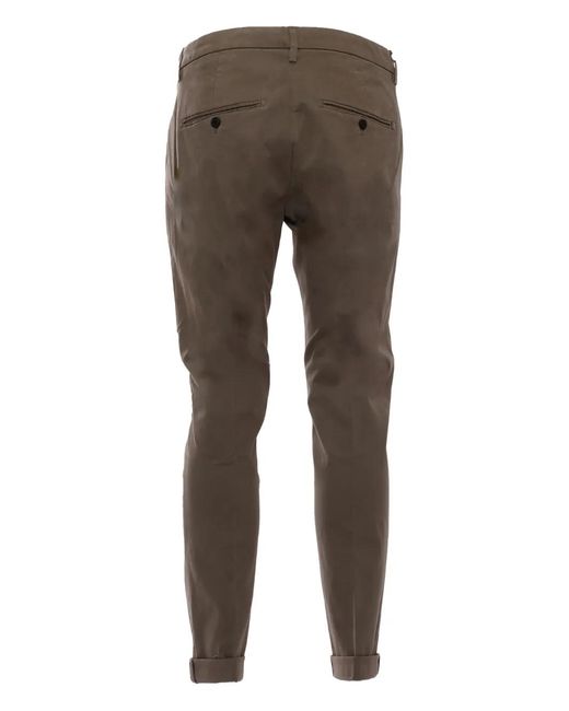 Dondup Gray Gaubert Cuffed Trousers for men