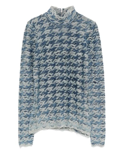 DIESEL Blue Turtleneck Sweater